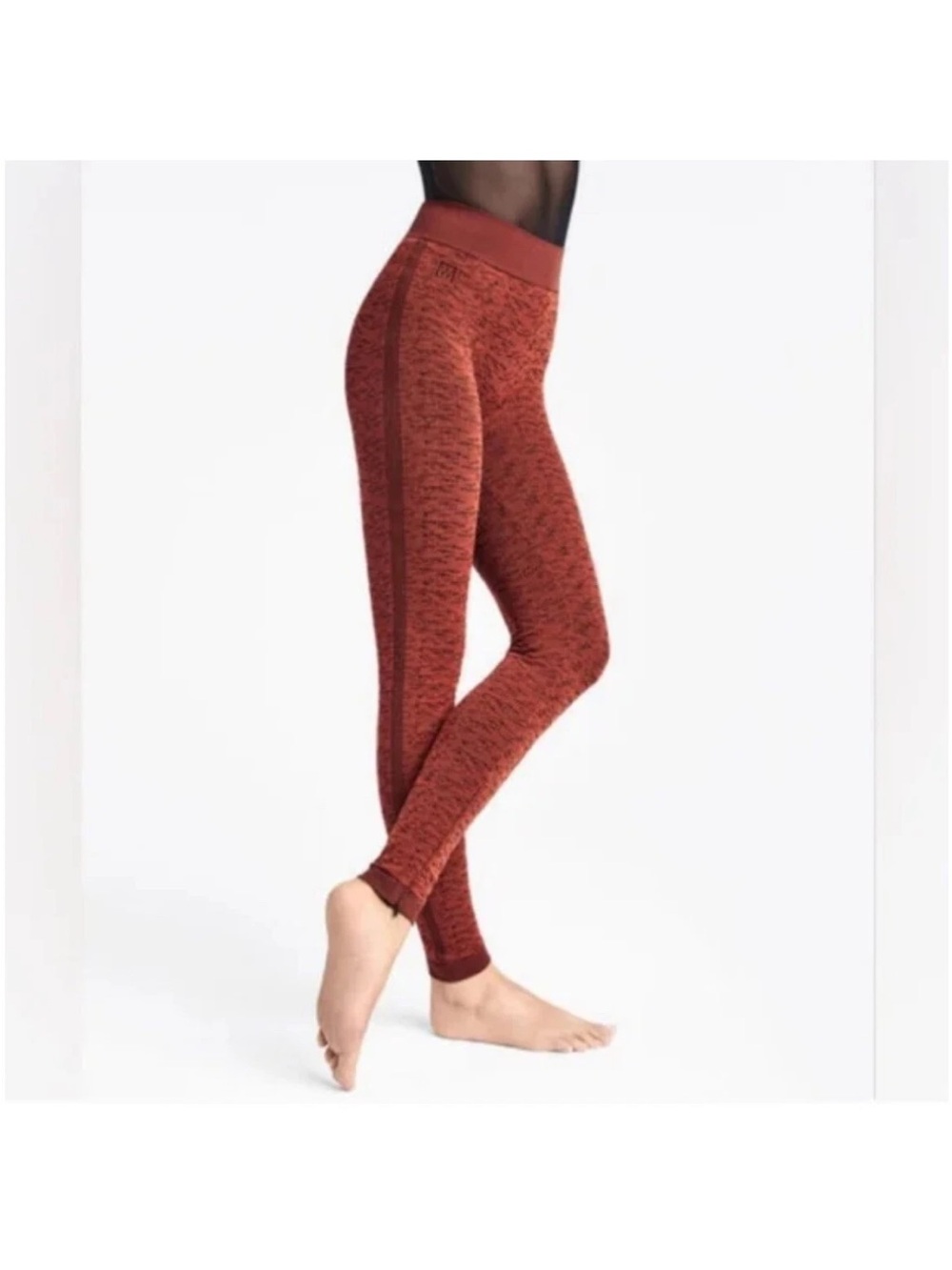 Wolford poison arrow Seamless High-Waist Rust Melange Leggings pant M